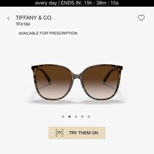 Tiffany & Co TF4184 Havana on Tiffany Blue Sunglasses